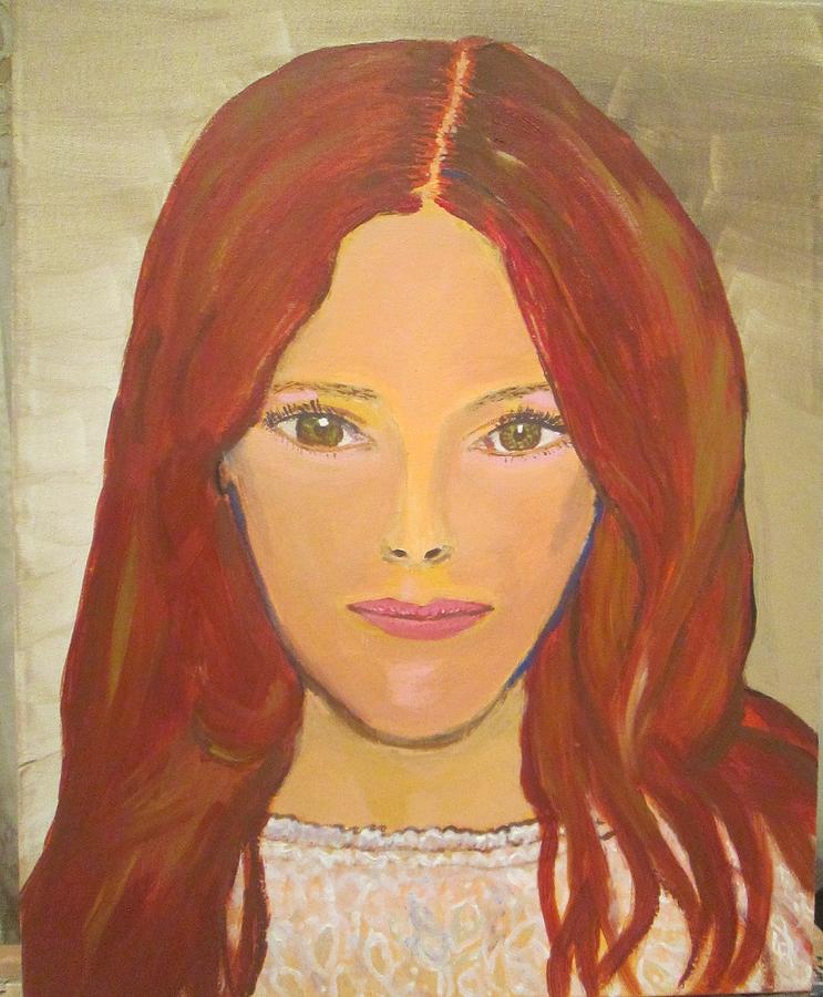 Red Head Glory Painting by Jennylynd James