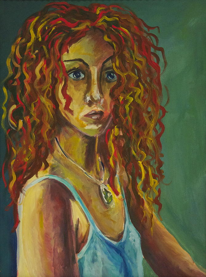 Red Head Self Portrait - circa 1995 Painting by Jennifer Anne Harper ...