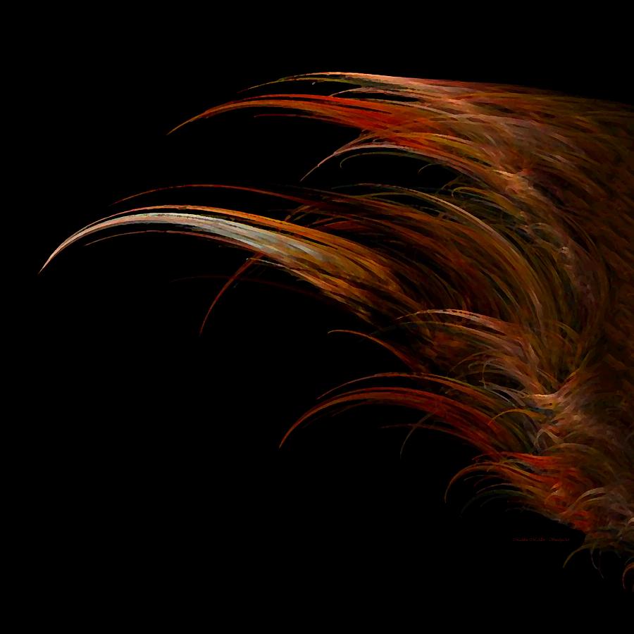 Red-Headed Angel Wing Digital Art by Madeline  Allen - SmudgeArt