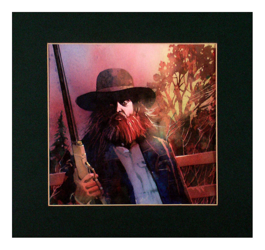 Red Headed Stranger Painting by David  Chapple