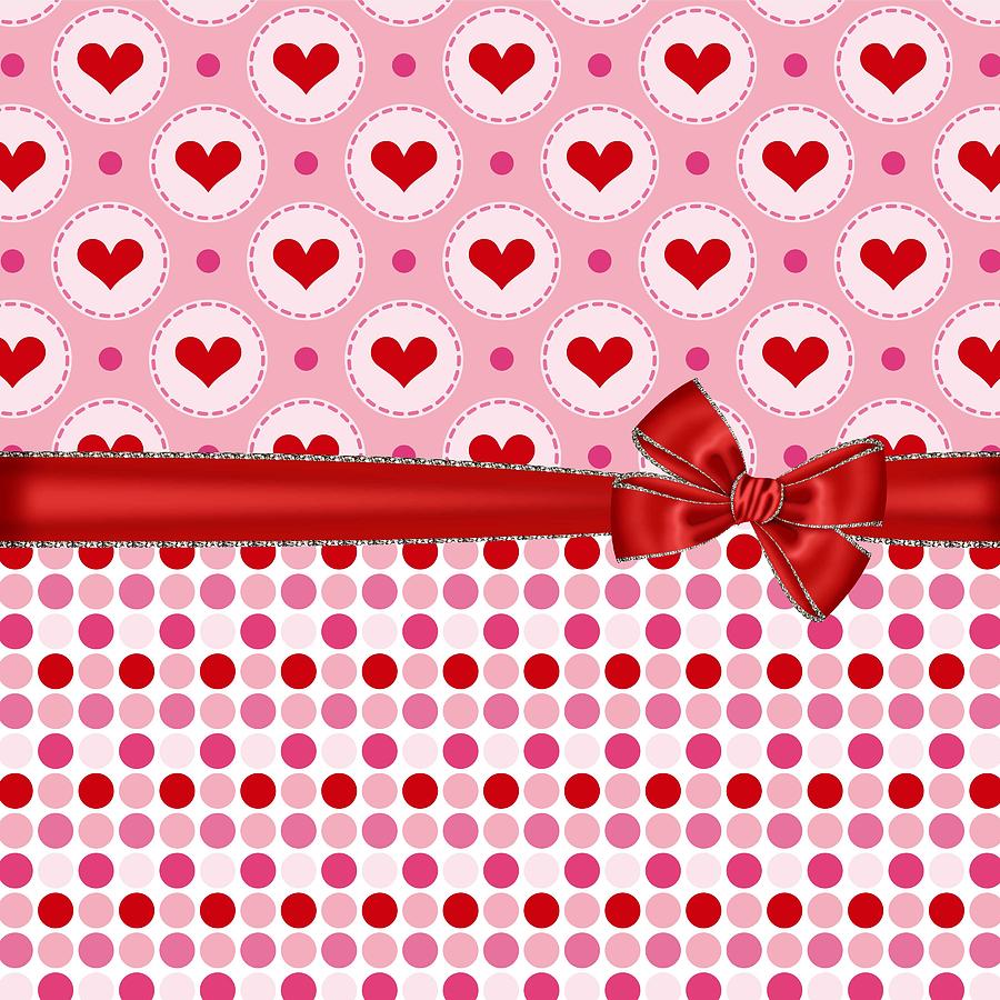 Valentines Day Digital Art - Red Heart Charm by Debra  Miller