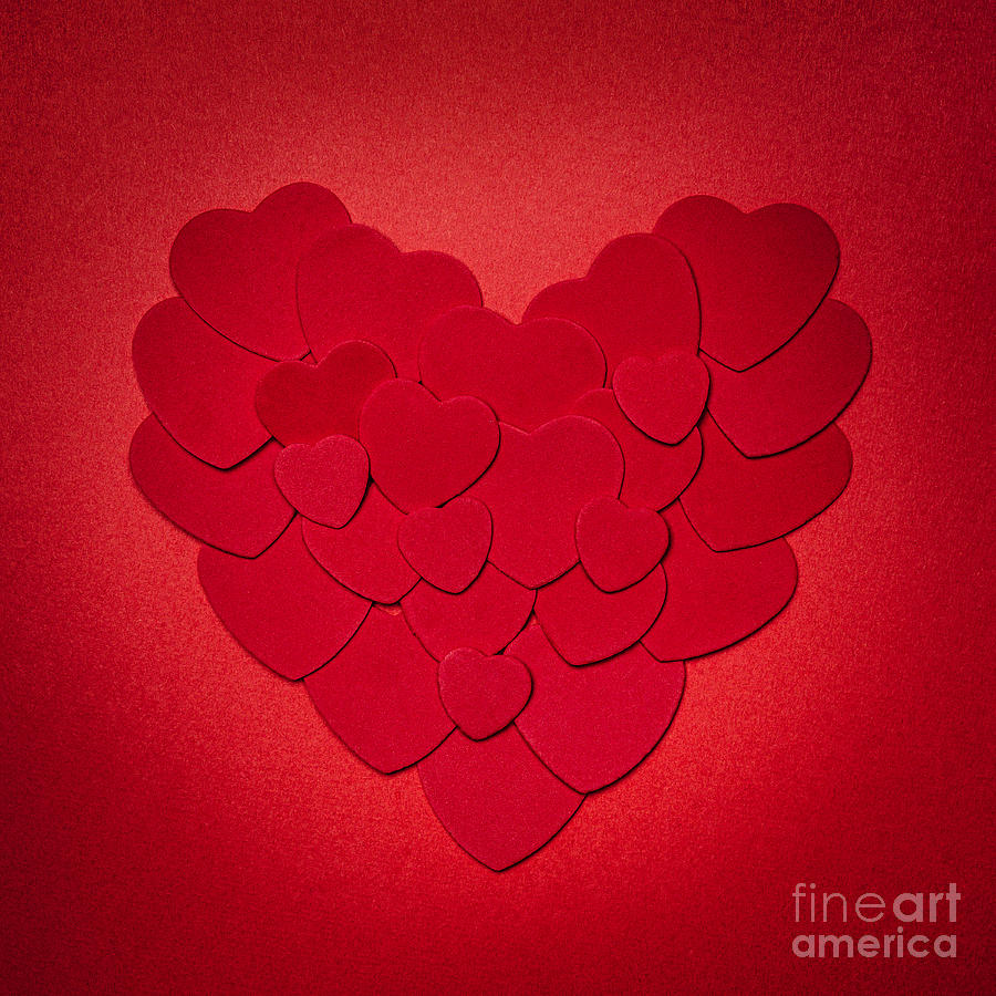 Red heart 2 Photograph by Elena Elisseeva