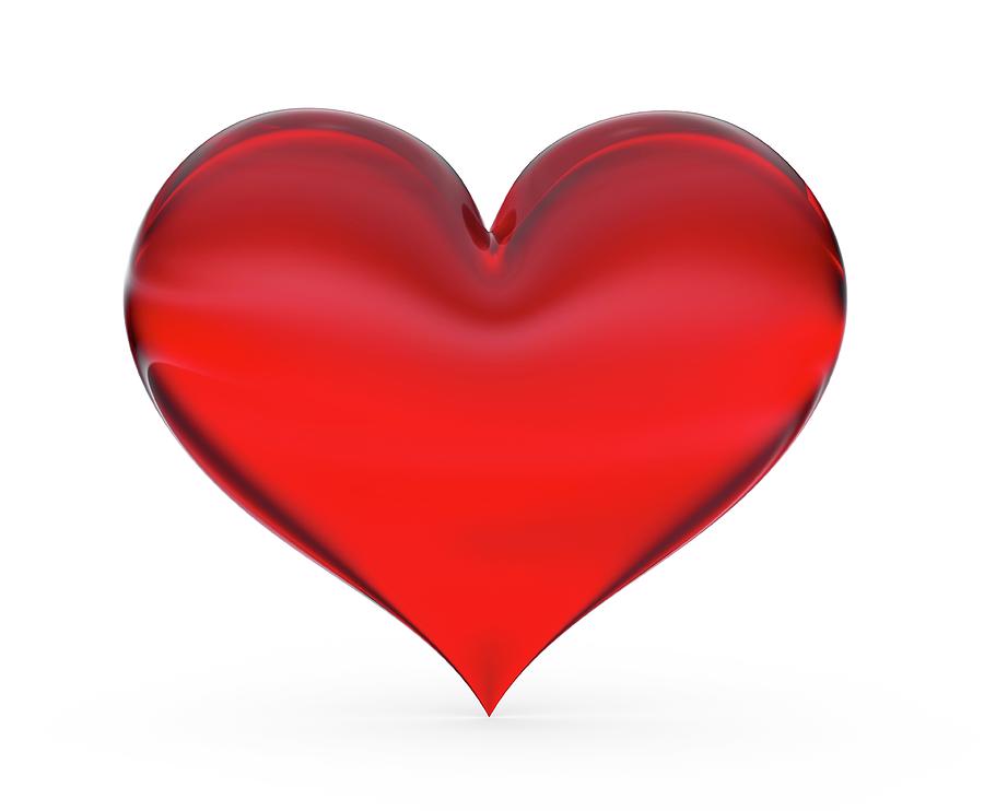 Red Heart Photograph by Wladimir Bulgar/science Photo Library