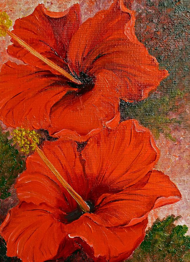 Hibiscus outlet Swirl / Original Art