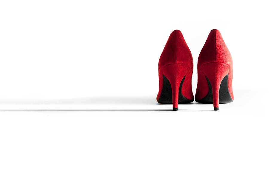 Shoe Photograph - Red High Heel Shoes by Natalie Kinnear