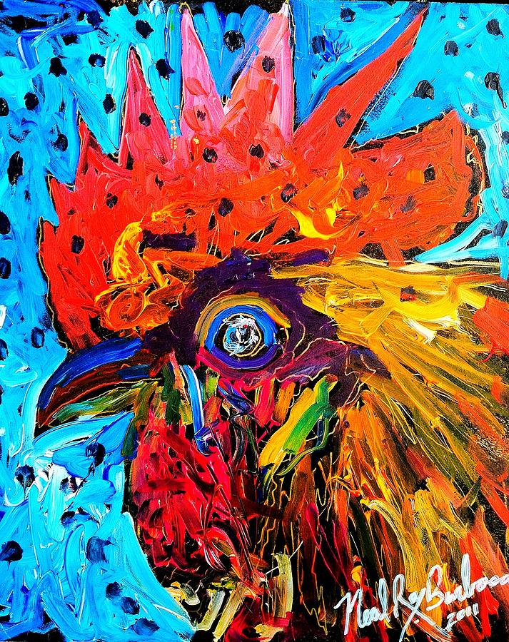 Red Hill Rooster Was Painted During Live Music Painting by Neal Barbosa Red Hill Rooster Was Painted During Live Music Painting by Neal Barbosa
