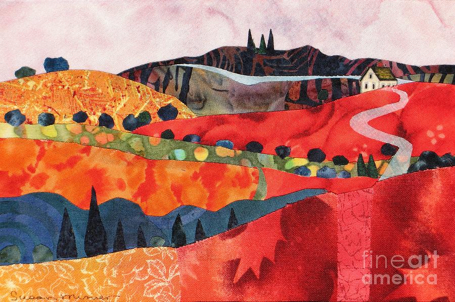 Fall Painting - Red Hills in Autumn by Susan Minier