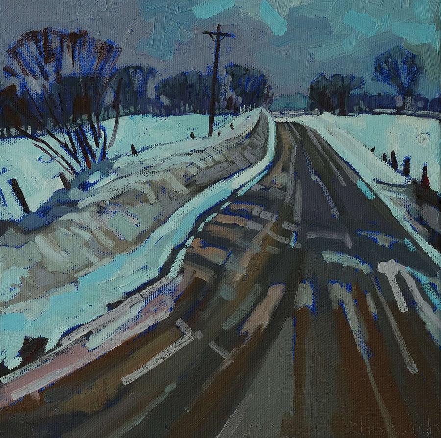 Red Horse Road Painting by Phil Chadwick