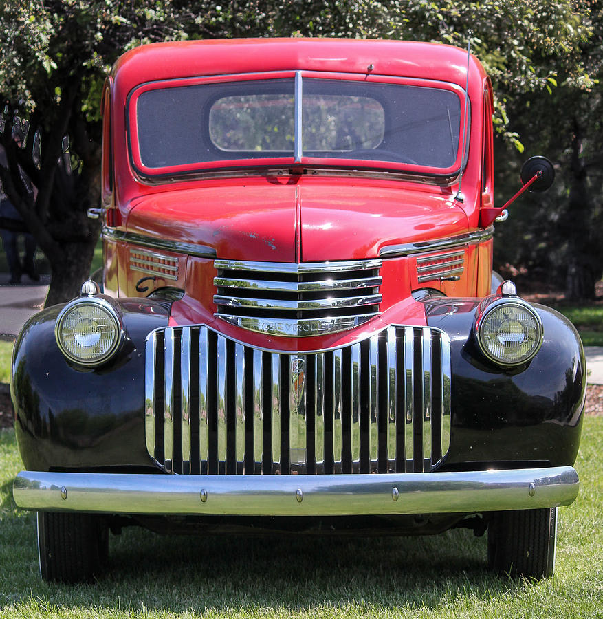 Red Hot 1946 Chevy  Photograph by E Faithe Lester
