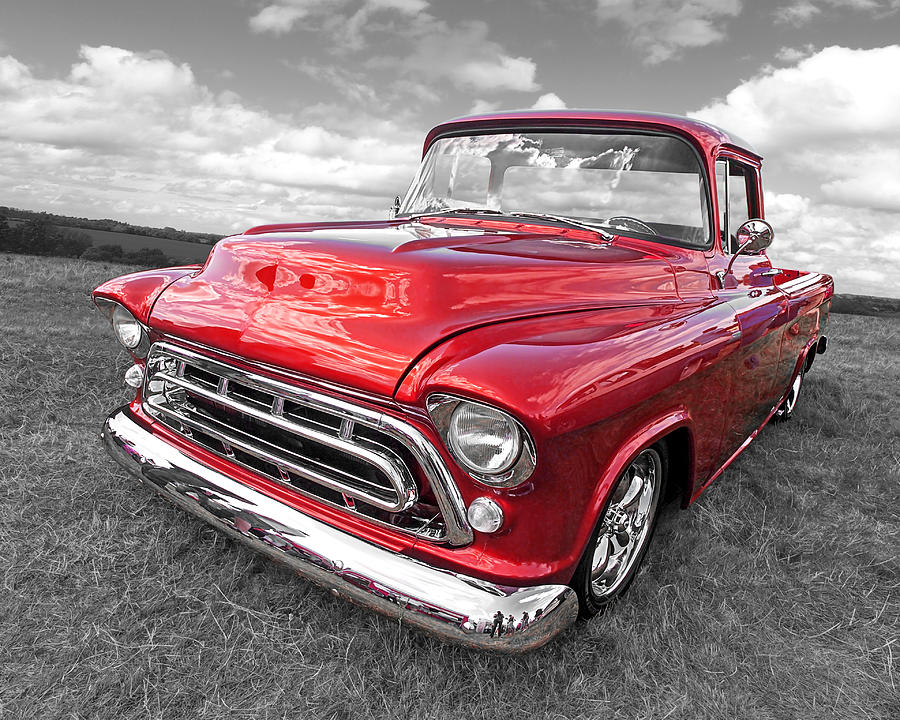 Red Hot 57 Chevy Photograph by Gill Billington