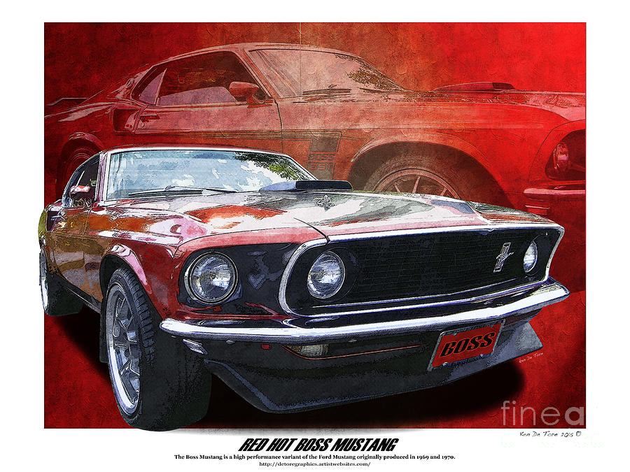  Boss Mustang Photograph by Kenneth De Tore