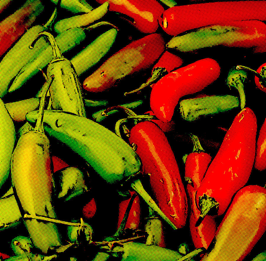 Food Photograph - Red-Hot Green-Hot by John Ayo