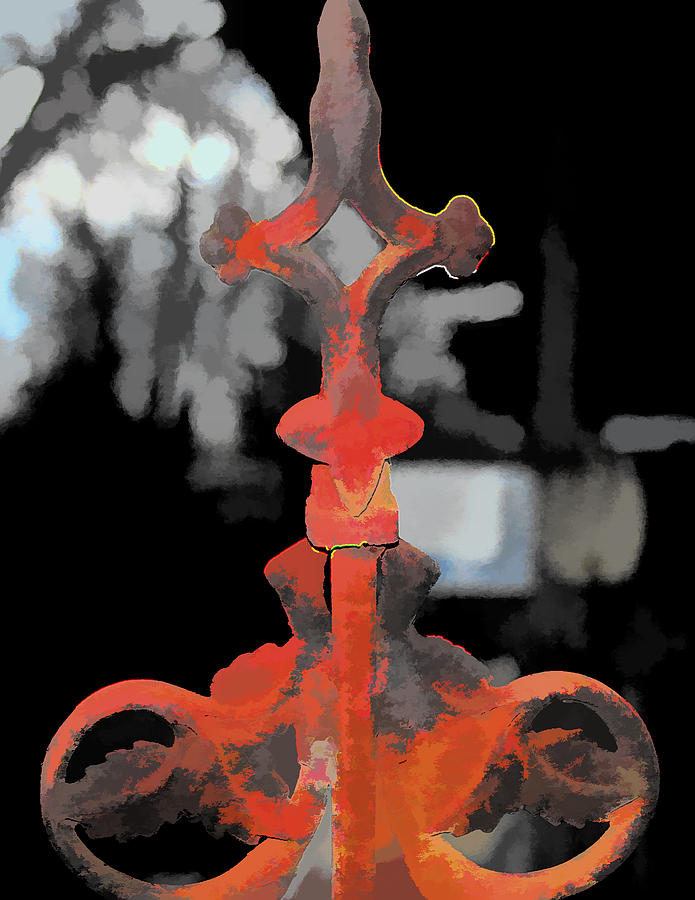 Red Photograph - Red Hot Ironwork by Audreen Gieger