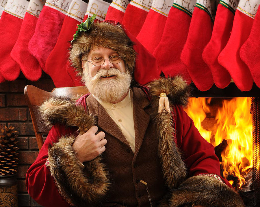 Red Hot Santa Photograph by Don Wolf