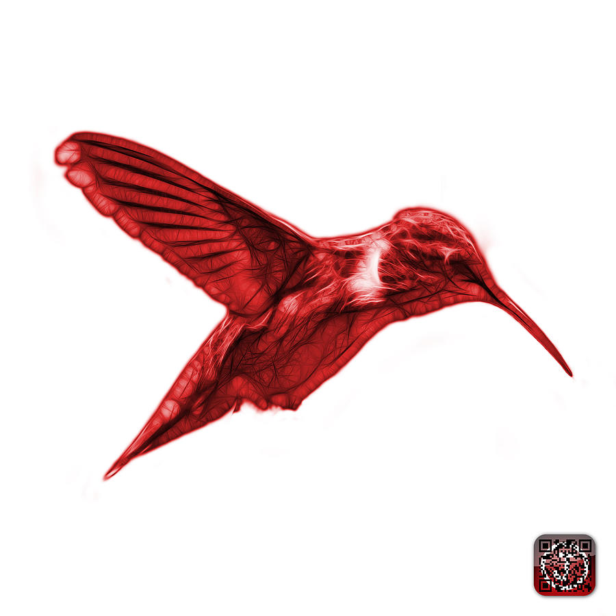 Red Hummingbird - 2054 F S Digital Art by James Ahn