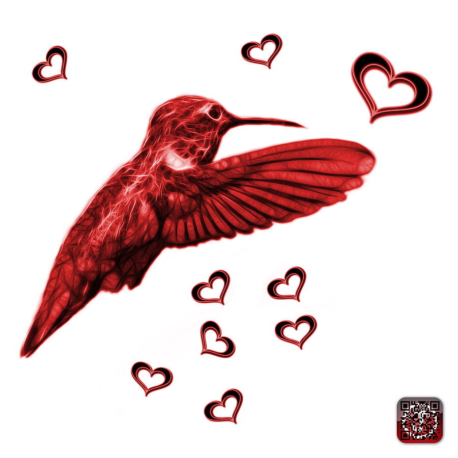 Red Hummingbird - 2055 F S M Digital Art by James Ahn