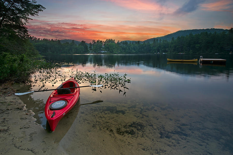 Red Kayak Photograph by Darylann Leonard Photography