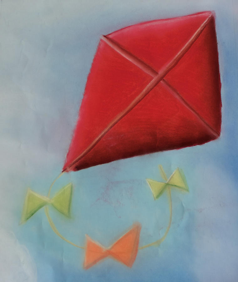 Fantasy Pastel - Red Kite by Joshua Maddison