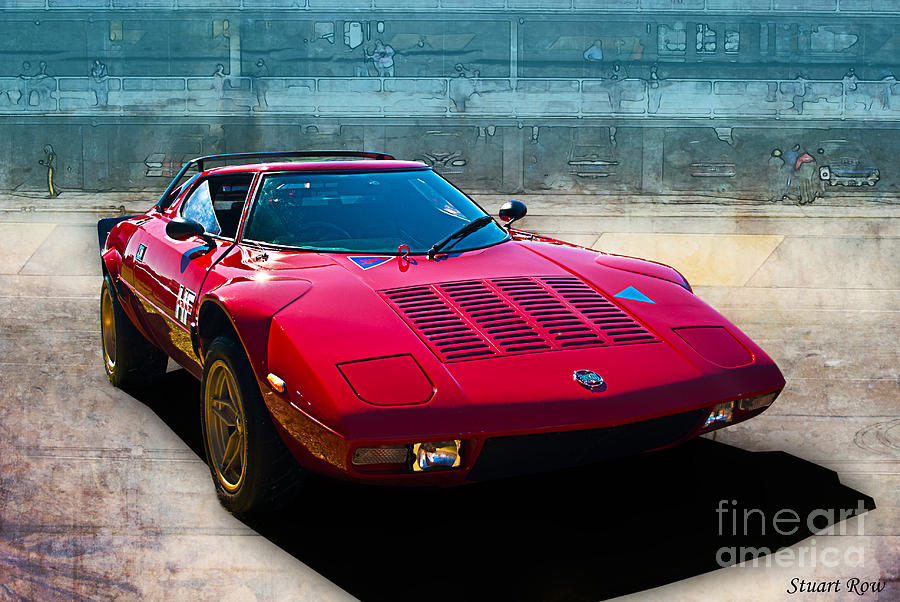 Red Lancia Stratos Photograph by Stuart Row