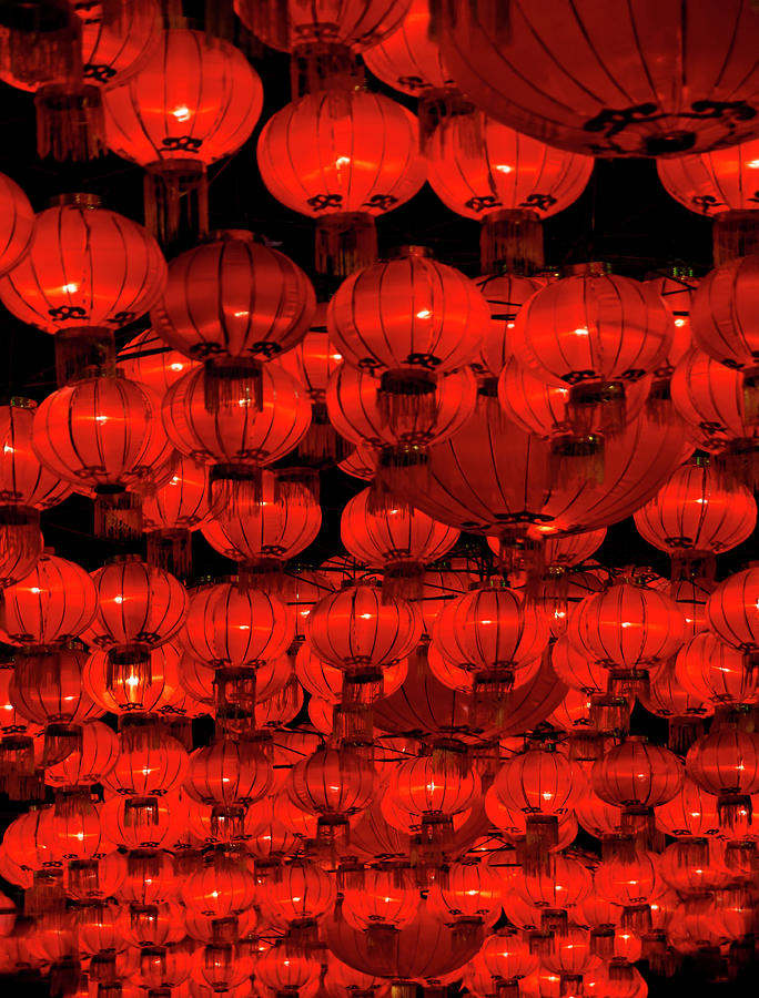Dallas Photograph - Red Lanterns by Dan Huntley Photography