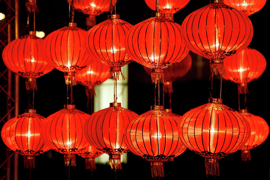 Red Lanterns For Chinese New Year Photograph by Winhorse