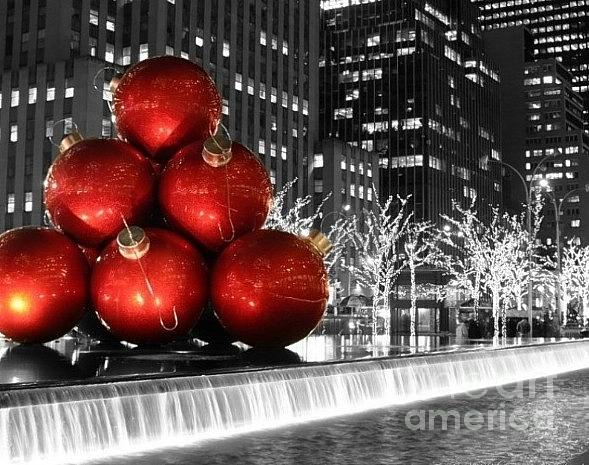 Red Large Ornaments In The City Photograph by Living Color Photography Lorraine Lynch