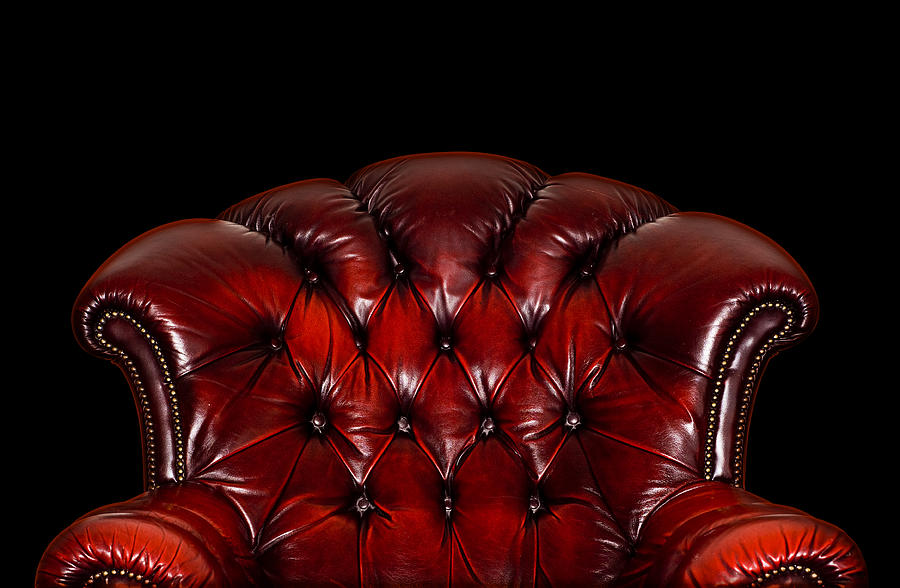Red leather armchair Photograph by Sean Gladwell