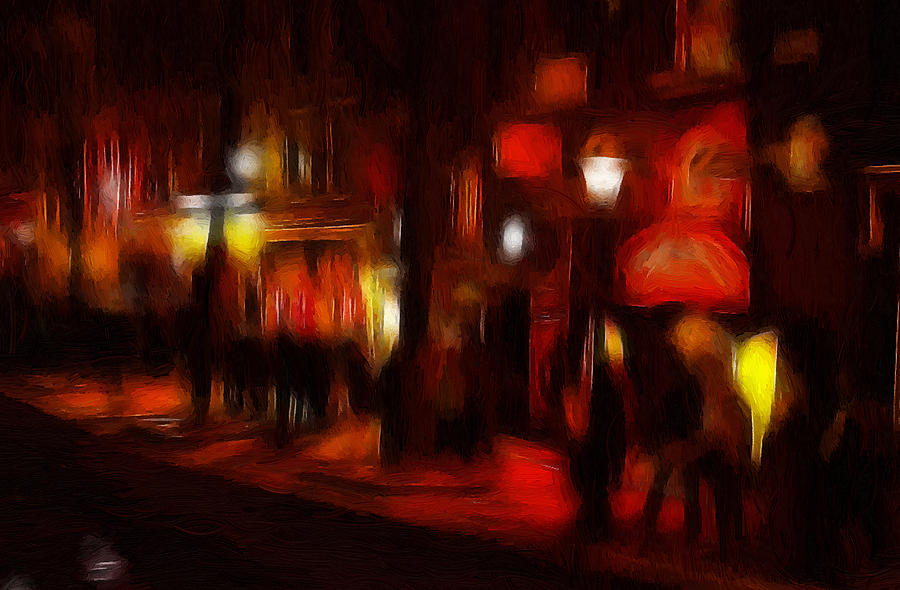 Red Light District Painting by Steve K Red Light District Painting by Steve K