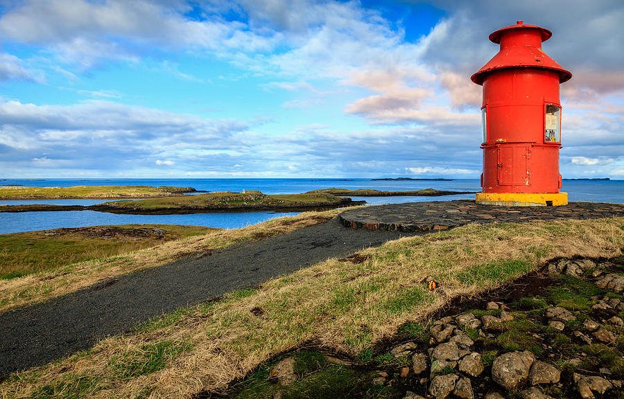 Red lighthouse Photograph by Alexey Stiop