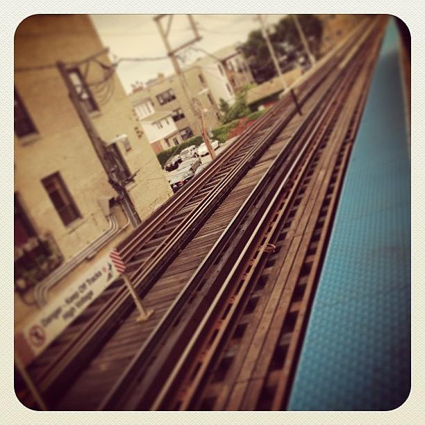 Chicago Photograph - Red Line Tracks In Uptown by Susan See