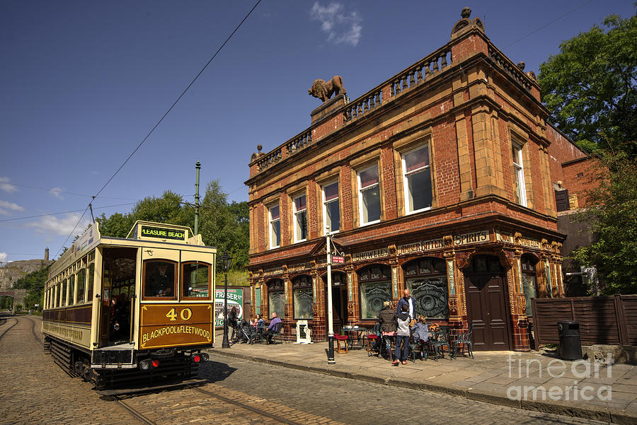 Train Photograph - Red Lion Hotel at Crich  by Rob Hawkins