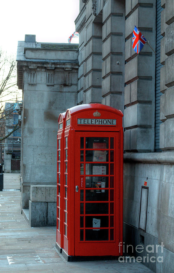 Red London Phoneboxes Photograph by Deborah Smolinske