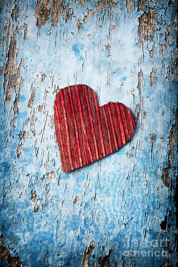Heart Photograph - Red Love Heart  by Tim Gainey