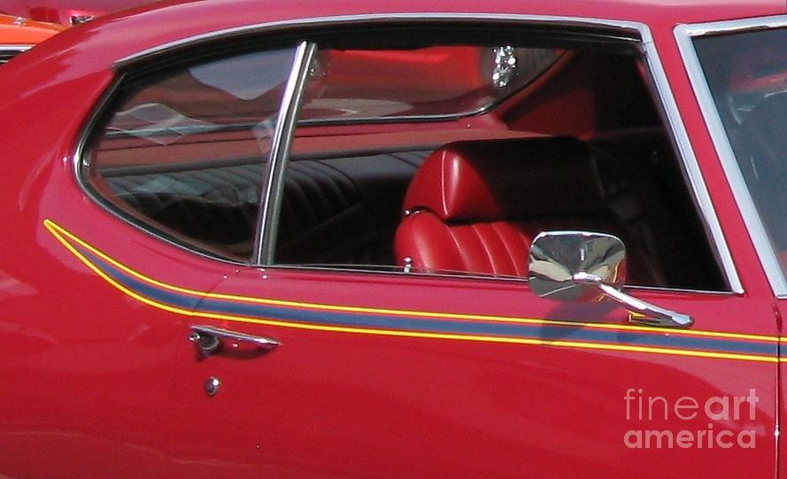 Transportation Photograph - Red Luxury. Classic Cars Series. by Ausra Huntington nee Paulauskaite