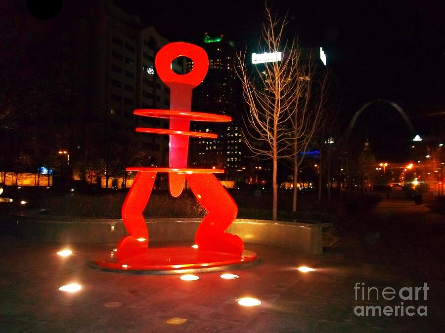 Red Man at City Garden Photograph by Kelly Awad