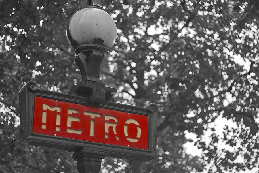 Red Metro Photograph by Georgia Clare