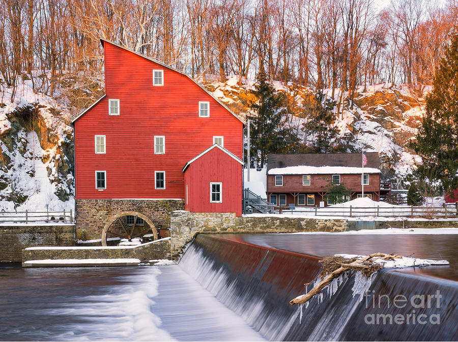 Red Mill Clinton New Jersey Photograph by Jerry Fornarotto
