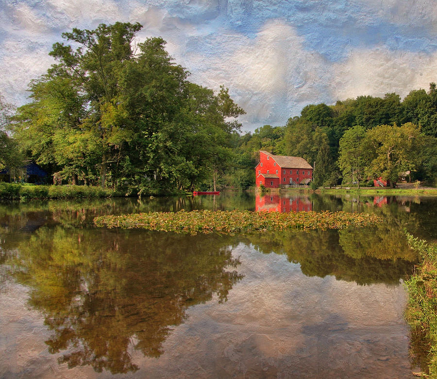 Red Mill Mural Photograph by Pat Abbott