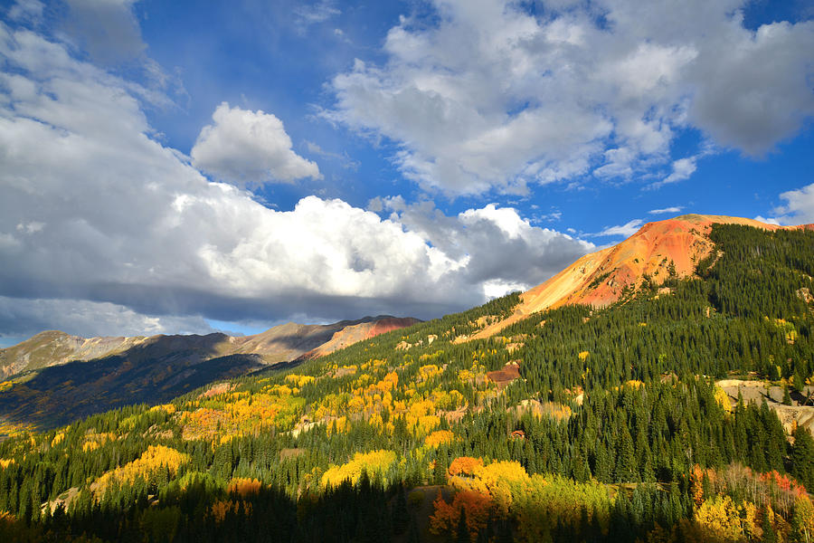 Red Mountain Pass Fall Colors Photograph by Ray Mathis