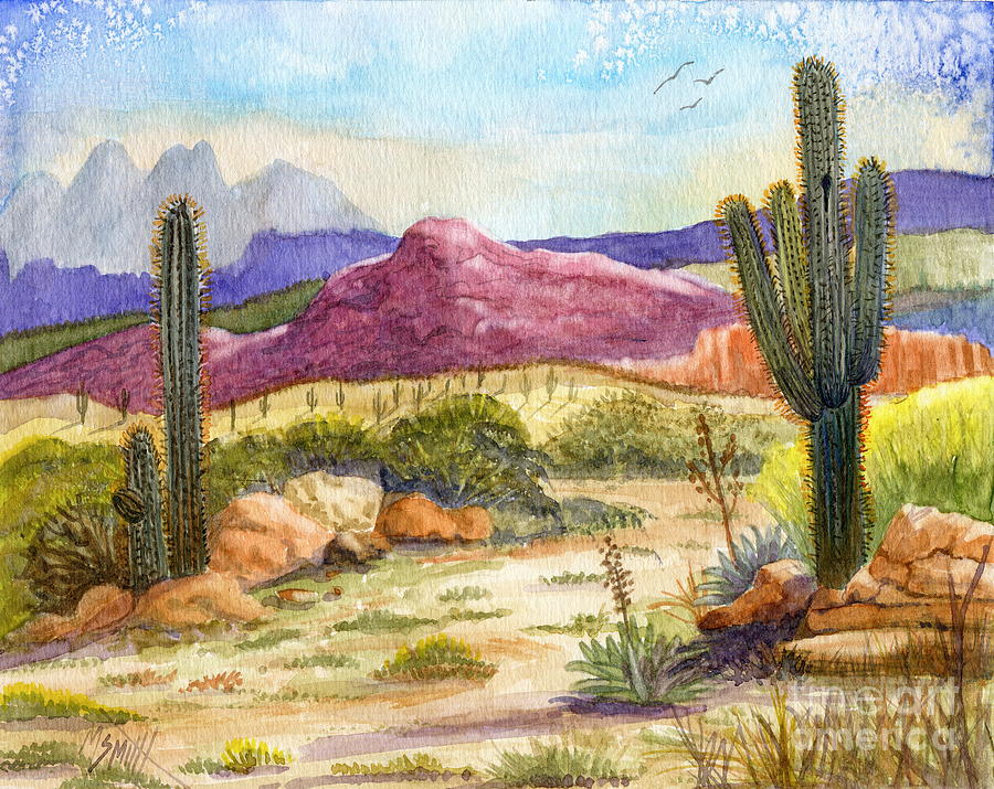 Red Mountain Ranch Painting by Marilyn Smith