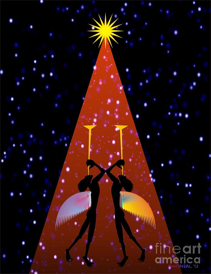 Christmas Digital Art - Red Noel  by Walter Neal