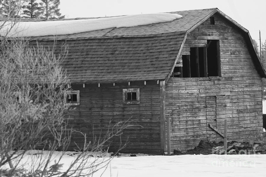 Architecture Photograph - Red Old Barn by Mary Mikawoz