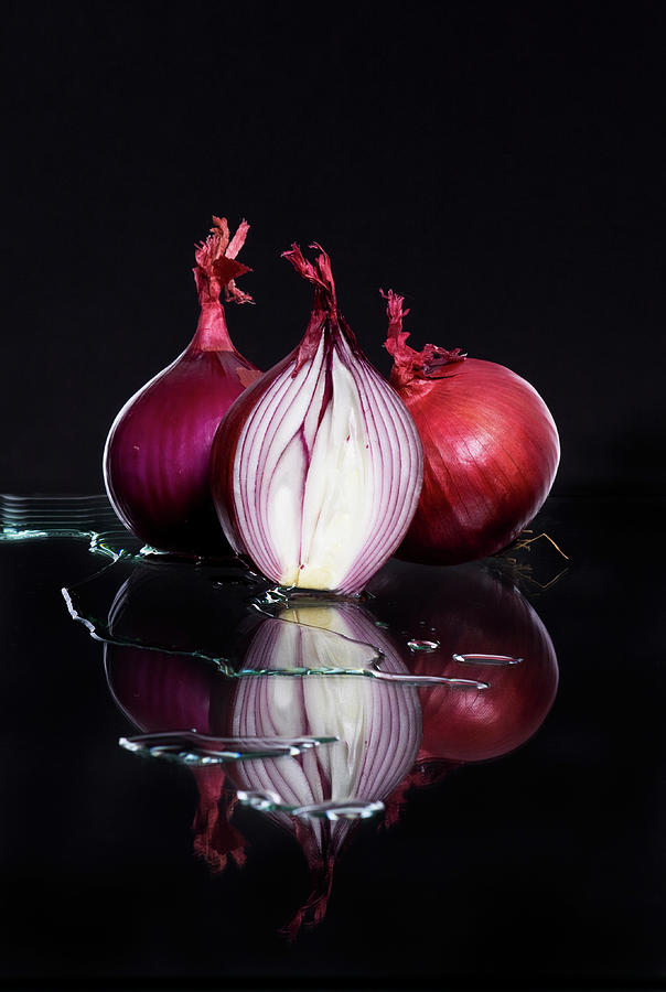 Red Onions Photograph by Looksee57 Photography