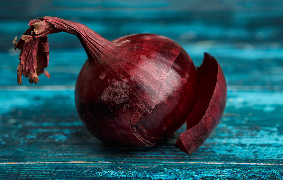 Onion Photograph - Red Onions by Nailia Schwarz