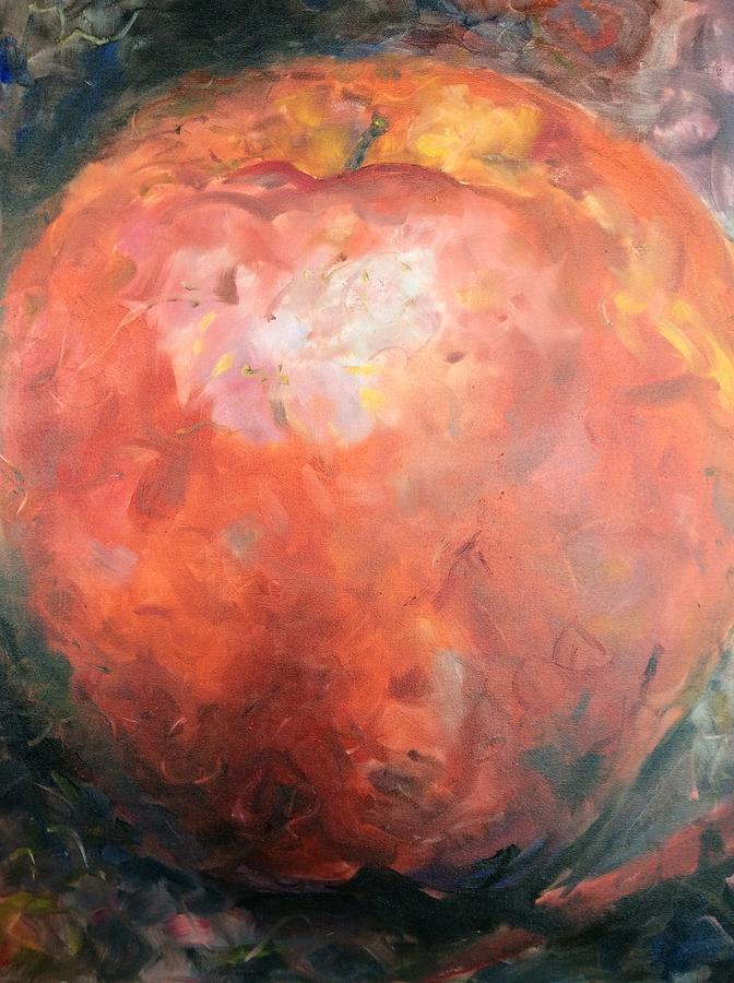 Red Orange Painting by Karen Carmean