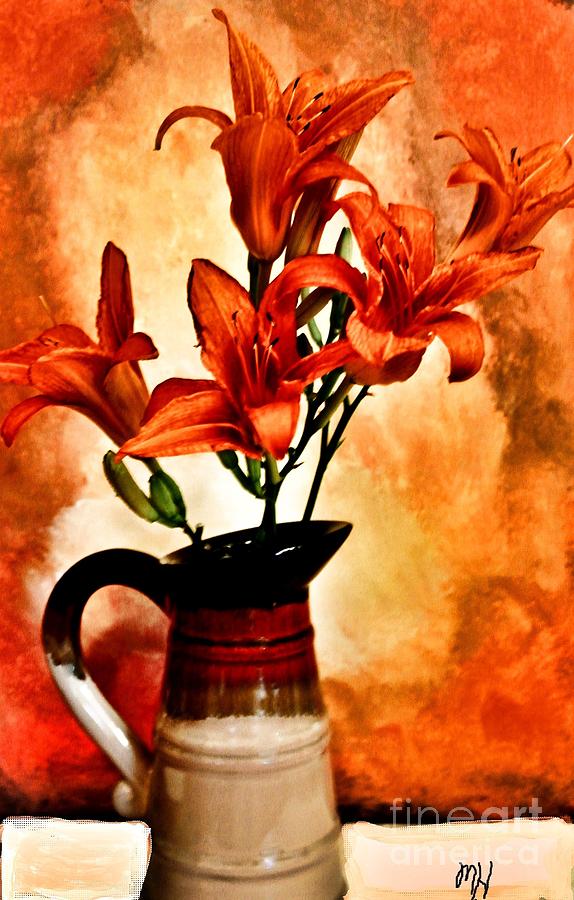 Red Orange Lilies Photograph by Marsha Heiken