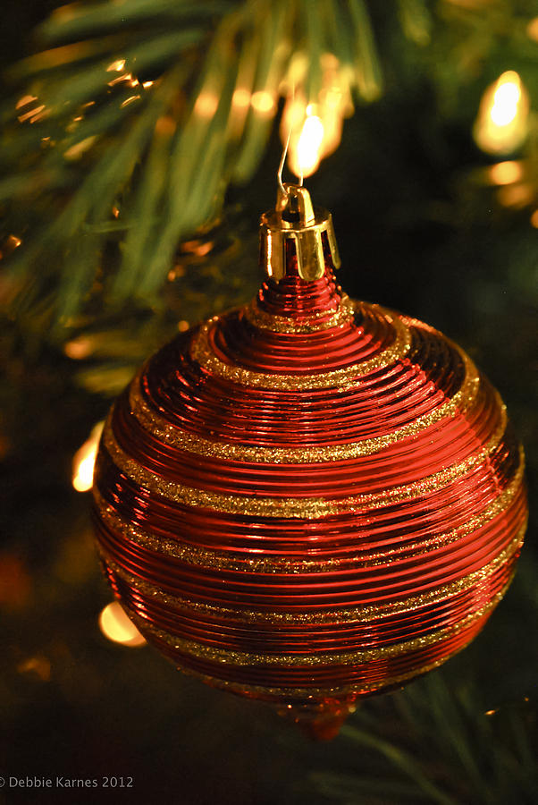 Red Ornament Photograph by Debbie Karnes