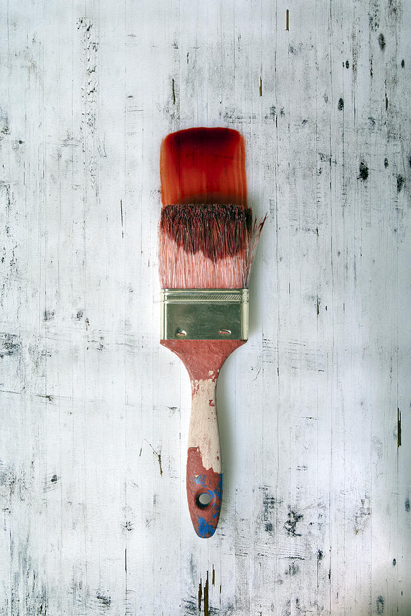 Still Life Photograph - Red Paint by Joana Kruse