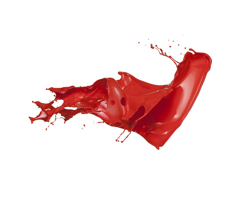 Red Paint Splash Photograph by Portishead1