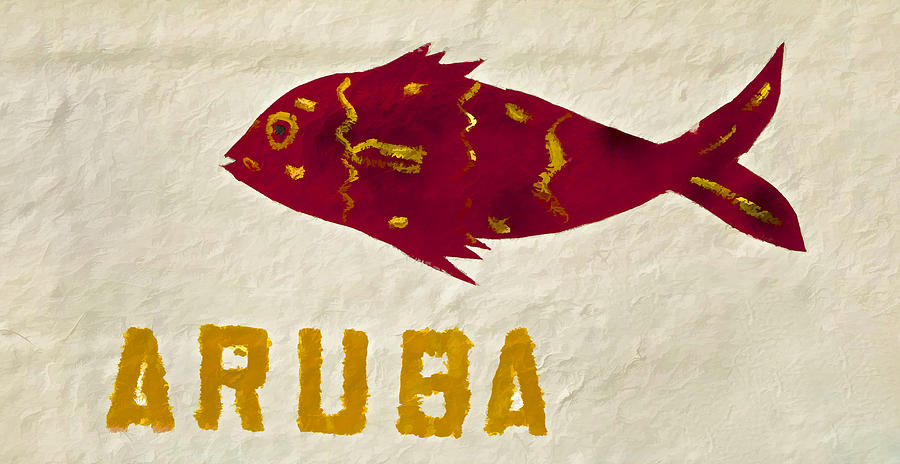 Red Painted Fish of Aruba Photograph by David Letts